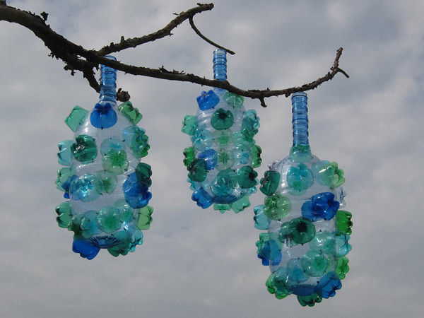 recycled plastic sculpture